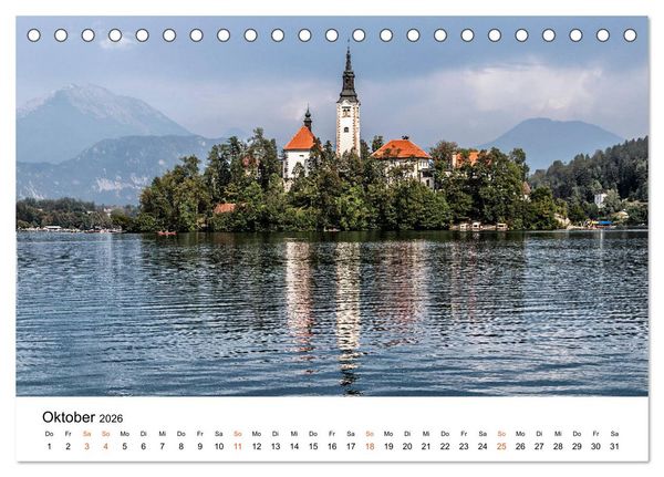 Produktbild: Oberkrain und Triglav-Nationalpark (Tischkalender 2026 DIN A5 quer), CALVENDO Monatskalender