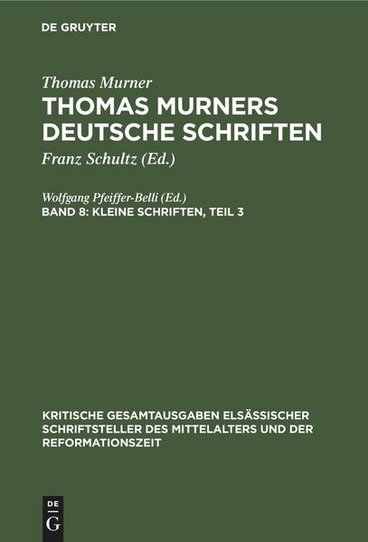 Produktbild: Kleine Schriften, Teil 3
