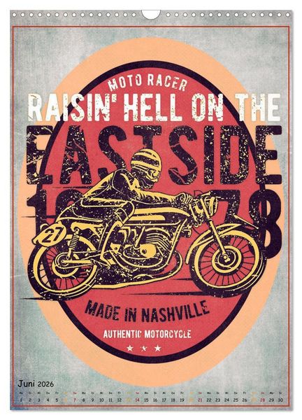 Produktbild: Motorrad Nostalgie (Wandkalender 2026 DIN A3 hoch), CALVENDO Monatskalender