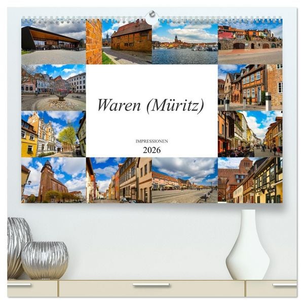 Produktbild: Waren M&uuml;ritz Impressionen (hochwertiger Premium Wandkalender 2026 DIN A2 quer), Kunstdruck in Hochglanz