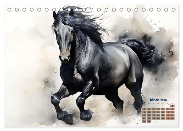 Produktbild: Kraftpakete in Aquarell (Tischkalender 2026 DIN A5 quer), CALVENDO Monatskalender