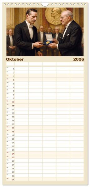 Produktbild: Familienplaner 2026 - Thomas Mann. Sein Leben, seine Werke mit 5 Spalten (Wandkalender, 21 x 45 cm) CALVENDO