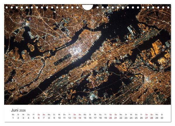 Produktbild: Satellitenbilder - Spektakul&auml;re Aufnahmen aus dem Weltall (Wandkalender 2026 DIN A4 quer), CALVENDO Monatskalender