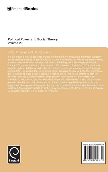 Produktbild: Political Power and Social Theory