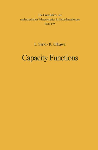 Produktbild: Capacity Functions