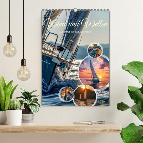 Produktbild: Wind und Wellen (Wandkalender 2026 DIN A2 hoch), CALVENDO Monatskalender