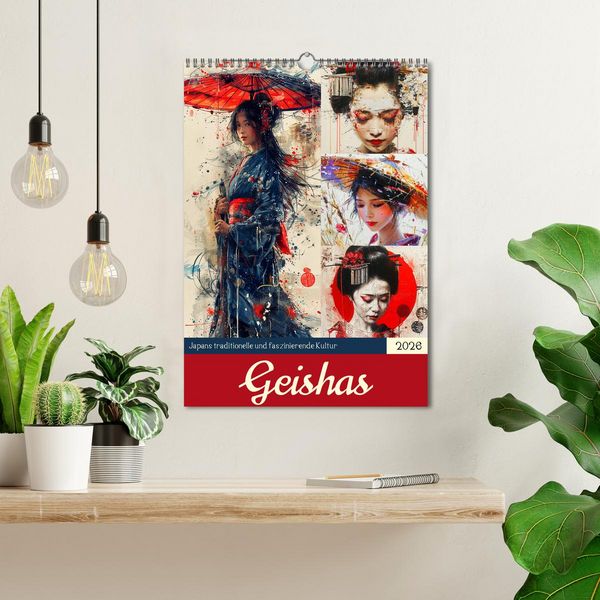 Produktbild: Geishas. Japans traditionelle und faszinierende Kultur (Wandkalender 2026 DIN A3 hoch), CALVENDO Monatskalender