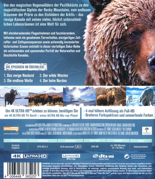 Produktbild: Wildes Kanada (4K Ultra HD)