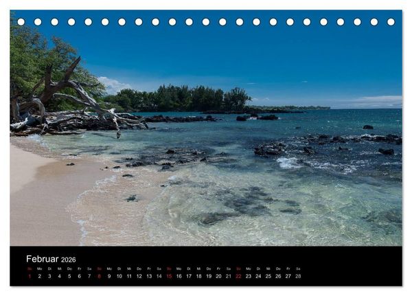 Produktbild: Hawaiianische Tr&auml;ume Big Island (Tischkalender 2026 DIN A5 quer), CALVENDO Monatskalender