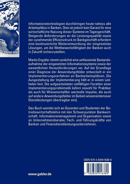 Produktbild: Oganisatorische Implementierung von Informationssystemen an Bankarbeitspl&auml;tzen