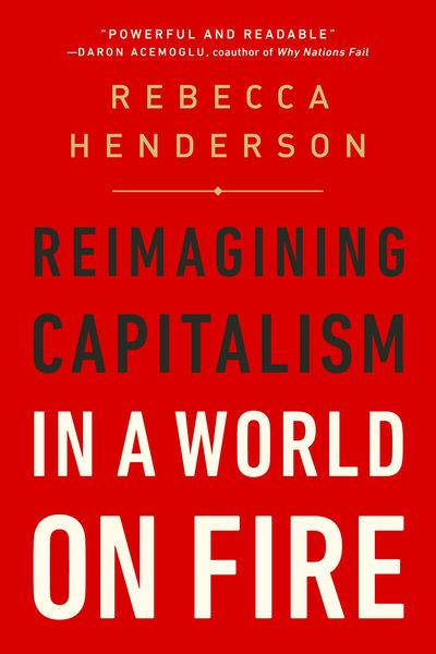 Book cover of Reimagining Capitalism in a World on Fire