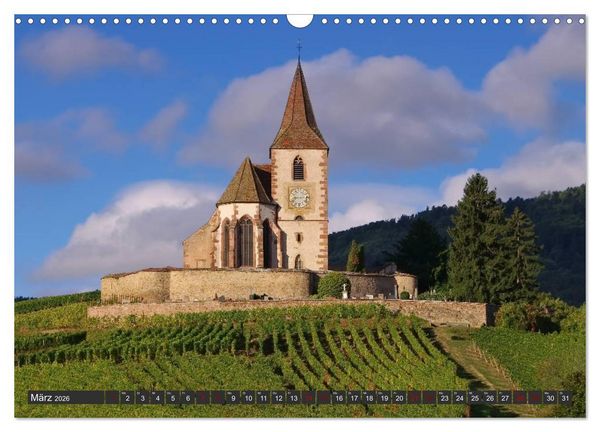 Produktbild: Elsass - Zwischen Rhein und Vogesen (Wandkalender 2026 DIN A3 quer), CALVENDO Monatskalender