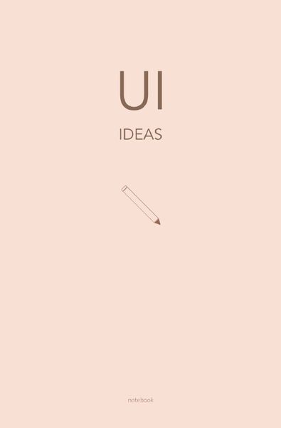 Produktbild: UI - Das Notizbuch f&uuml;r UI-Themen und Ideen | 120 gepunktete Seiten