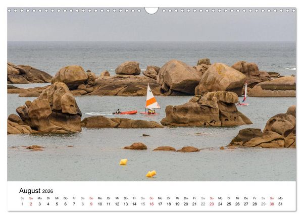 Produktbild: K&uuml;sten der Normandie und der Bretagne (Wandkalender 2026 DIN A3 quer), CALVENDO Monatskalender
