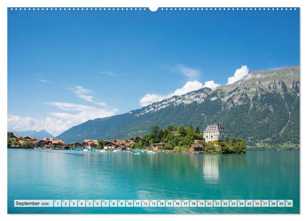 Produktbild: Der Brienzersee - Im Herzen des Berner Oberlandes (hochwertiger Premium Wandkalender 2026 DIN A2 quer), Kunstdruck in Hochglanz