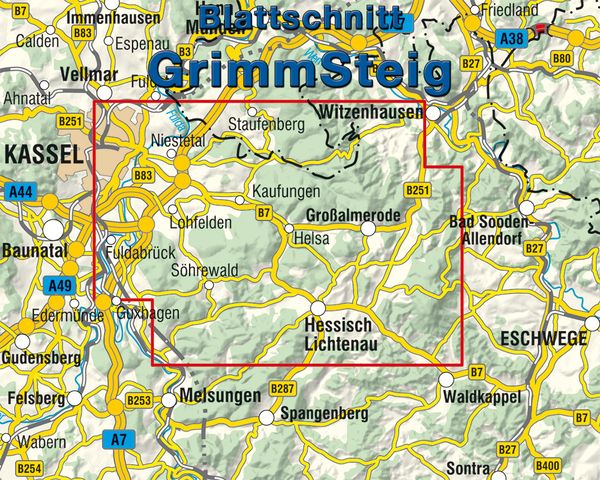 Produktbild: GrimmSteig 1:33 000