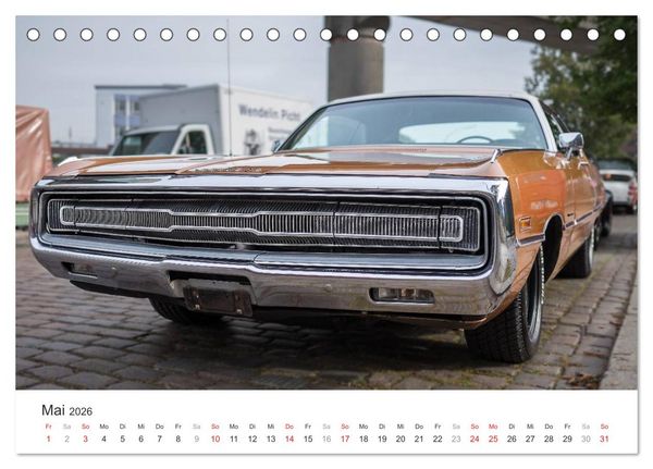 Produktbild: Amerikanische Oldtimer - Vintage US Cars auf Hamburgs Stra&szlig;en (Tischkalender 2026 DIN A5 quer), CALVENDO Monatskalender