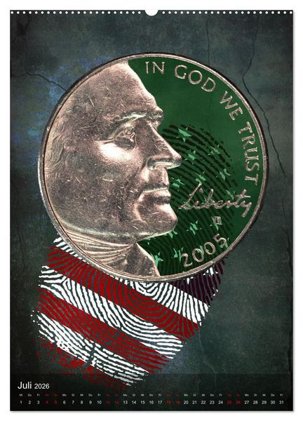 Produktbild: M&uuml;nzen - Geld aus aller Welt (hochwertiger Premium Wandkalender 2026 DIN A2 hoch), Kunstdruck in Hochglanz
