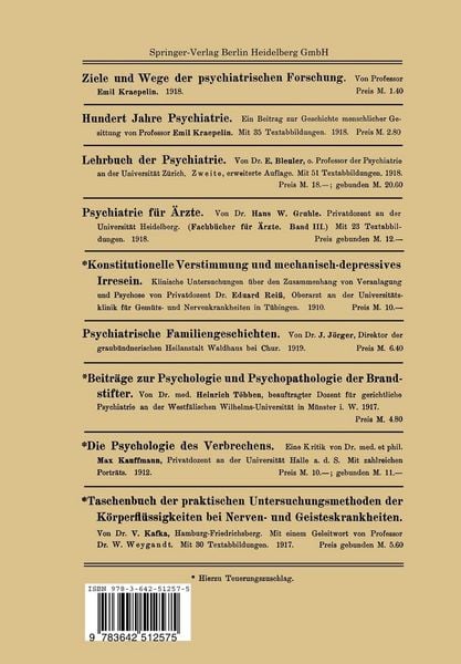 Produktbild: Das Manisch-Melancholische Irresein