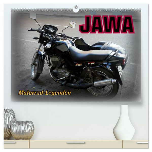 Produktbild: Motorrad-Legenden: JAWA (hochwertiger Premium Wandkalender 2026 DIN A2 quer), Kunstdruck in Hochglanz