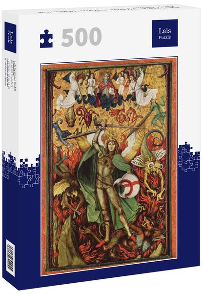 Lais Puzzle Hans Leu d. Ä. - Der Höllensturz, Erzengel Michael im Kampf mit Luzifer 500 Teile