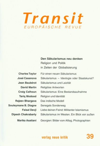 Produktbild: Transit 39. Europ&auml;ische Revue