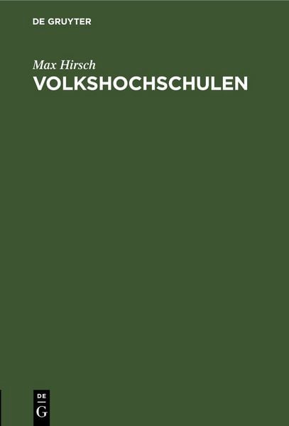 Produktbild: Volkshochschulen