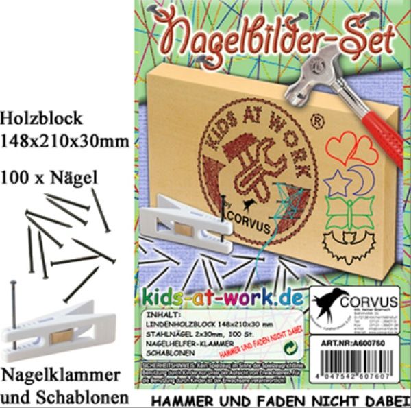 Corvus A600760 - Kids-at-Work, Nagelbilder-Set