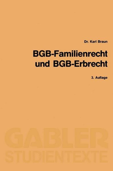 Produktbild: BGB-Familienrecht und BGB-Erbrecht