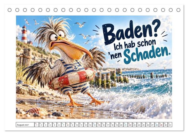 Produktbild: K&uuml;stenk&ouml;ppe (Tischkalender 2027 DIN A5 quer), CALVENDO Monatskalender