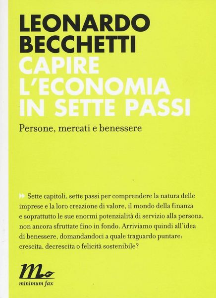 Produktbild: Capire l'economia in sette passi. Persone, mercati e benessere