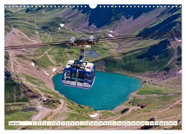 Produktbild: Abenteuer Seilbahn (Wandkalender 2026 DIN A3 quer), CALVENDO Monatskalender