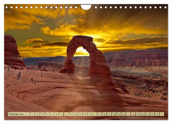 Produktbild: Nationalparks der USA - atemberaubend sch&ouml;n (Wandkalender 2026 DIN A4 quer), CALVENDO Monatskalender