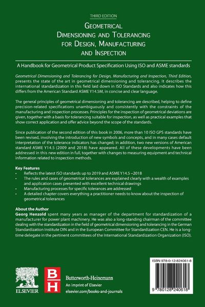 Produktbild: Geometrical Dimensioning and Tolerancing for Design, Manufacturing and Inspection