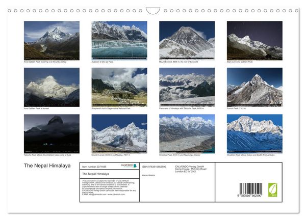 Produktbild: The Nepal Himalaya (Wall Calendar 2026 DIN A3 landscape), CALVENDO 12 Month Wall Calendar