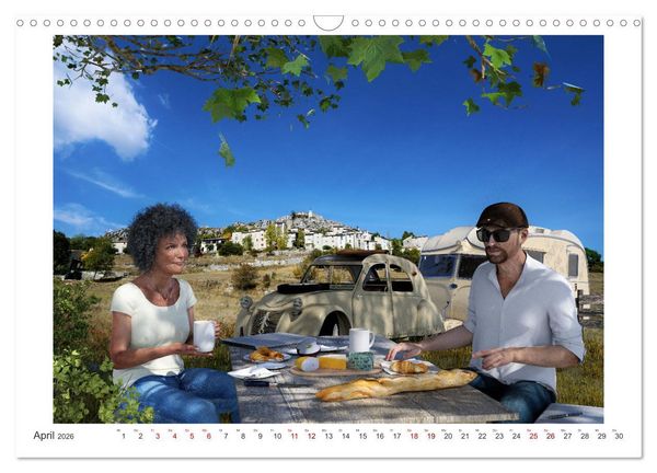 Produktbild: Vintage Caravaning (Wandkalender 2026 DIN A3 quer), CALVENDO Monatskalender
