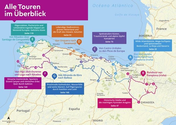 Produktbild: MARCO POLO Camper Guide Nordspanien: Atlantikk&uuml;ste & Pyren&auml;en