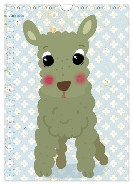 Produktbild: Tierische Motive von Little Miss Arty Illustrationen (Wandkalender 2026 DIN A4 hoch), CALVENDO Monatskalender
