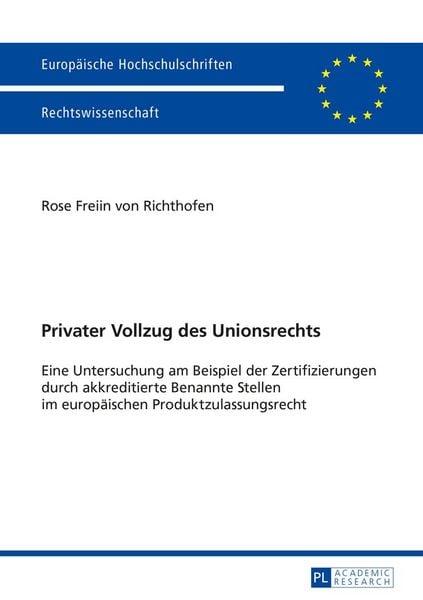 Produktbild: Privater Vollzug des Unionsrechts