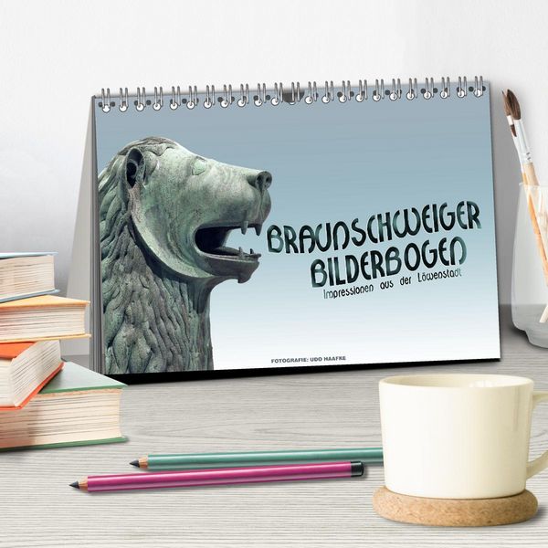Produktbild: Braunschweiger Bilderbogen (Tischkalender 2026 DIN A5 quer), CALVENDO Monatskalender