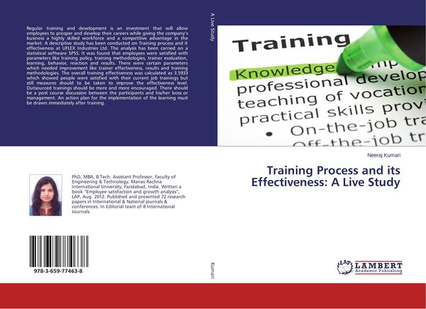 Produktbild: Training Process and its Effectiveness: A Live Study