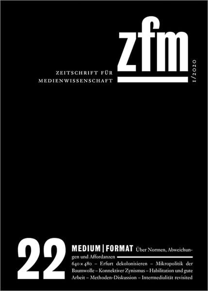 Produktbild: Zeitschrift f&uuml;r Medienwissenschaft 22