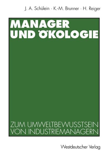 Produktbild: Manager und &Ouml;kologie