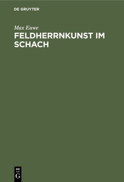 Produktbild: Feldherrnkunst im Schach