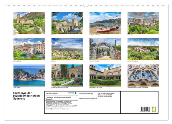 Produktbild: Catalunya, der bezaubernde Norden Spaniens (Wandkalender 2027 DIN A2 quer), CALVENDO Monatskalender