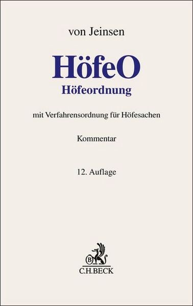 Produktbild: H&ouml;feordnung. H&ouml;feO