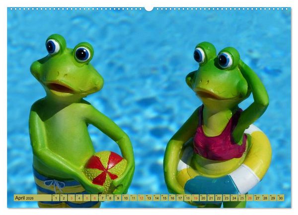 Produktbild: Froschsommer. Liebe, Sonne und Urlaub (hochwertiger Premium Wandkalender 2026 DIN A2 quer), Kunstdruck in Hochglanz