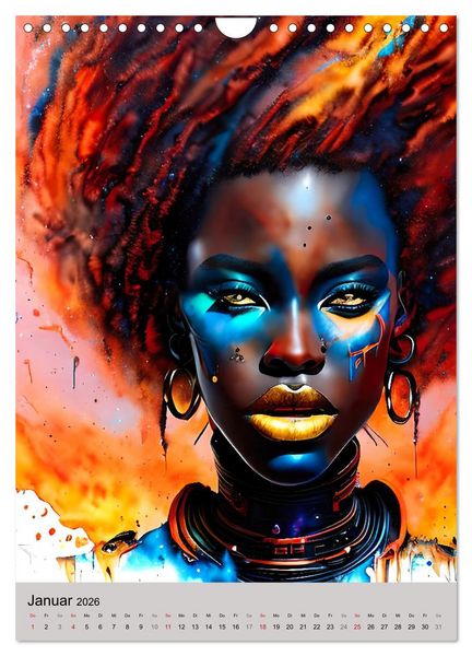 Produktbild: Portraits afrikanischer Frauen (Wandkalender 2026 DIN A4 hoch), CALVENDO Monatskalender