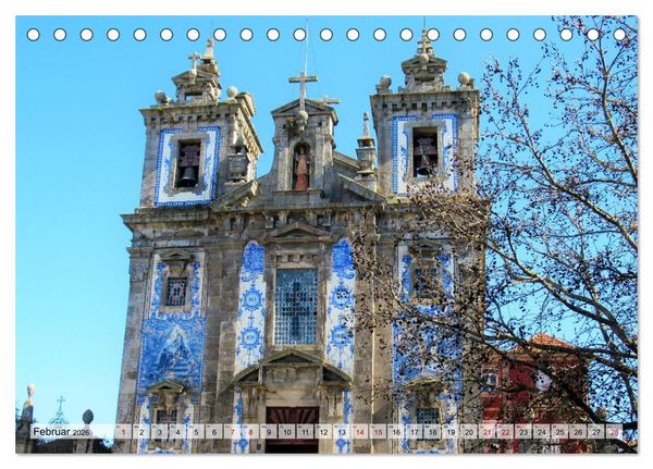 Produktbild: St&auml;dtereise nach Porto (Tischkalender 2026 DIN A5 quer), CALVENDO Monatskalender