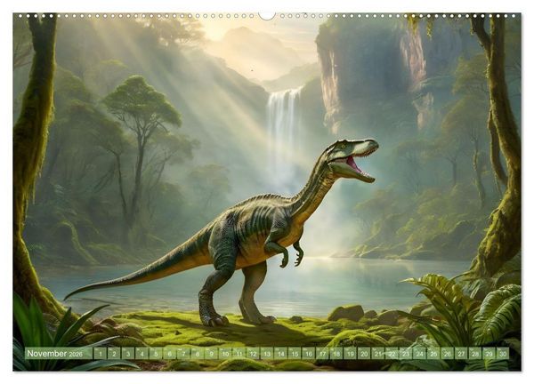 Produktbild: Eine Reise in die Vergangenheit - Entdeckung der Tierwelt (hochwertiger Premium Wandkalender 2026 DIN A2 quer), Kunstdruck in Hochglanz
